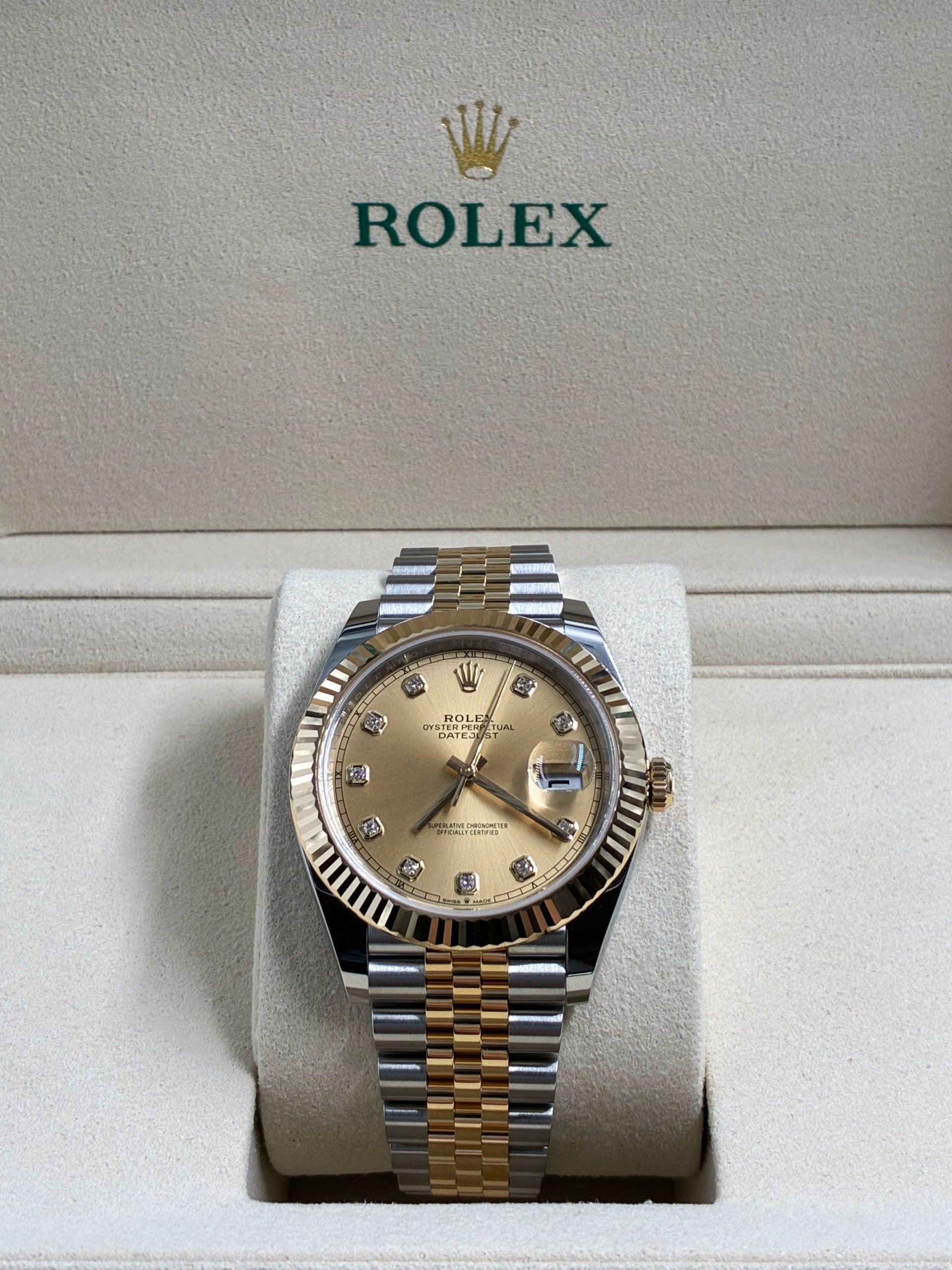Rolex Datejust 41 126333G Champagne Jubilee 2026