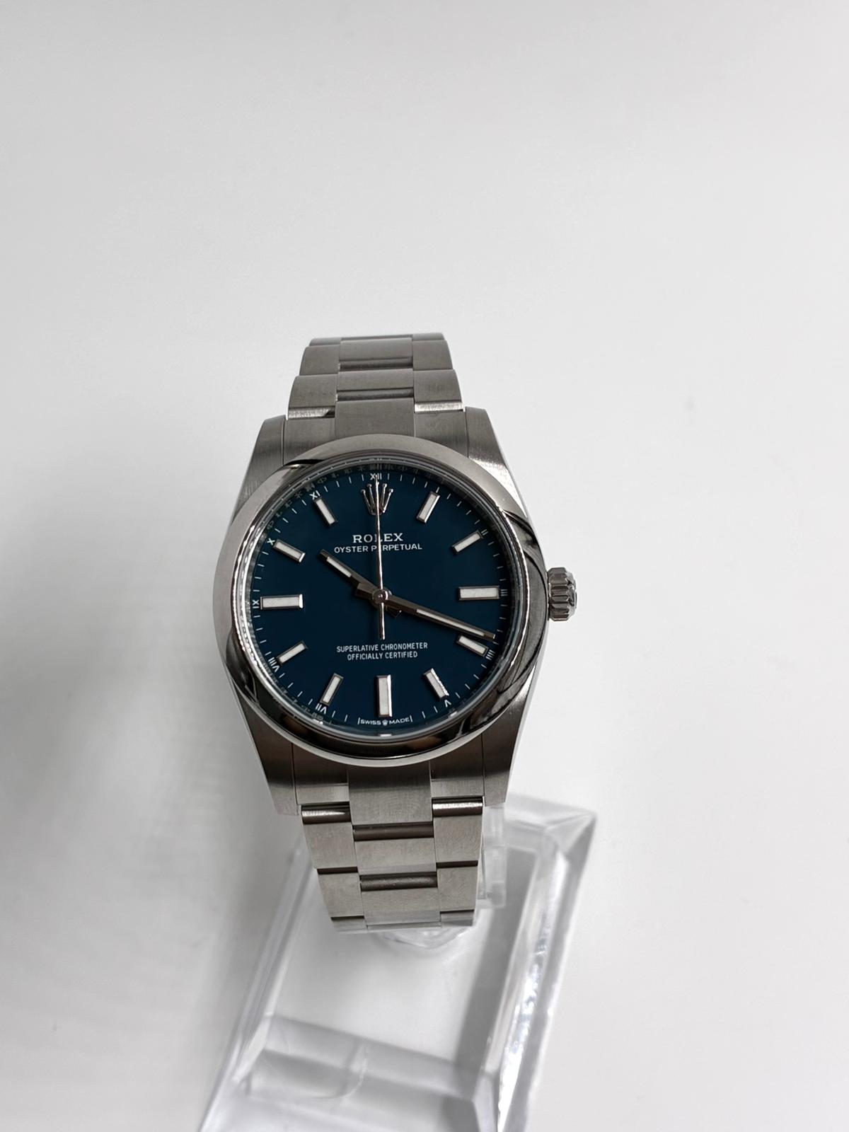 Rolex Oyster Perpetual 34 124200 NEW Blue Index 2026