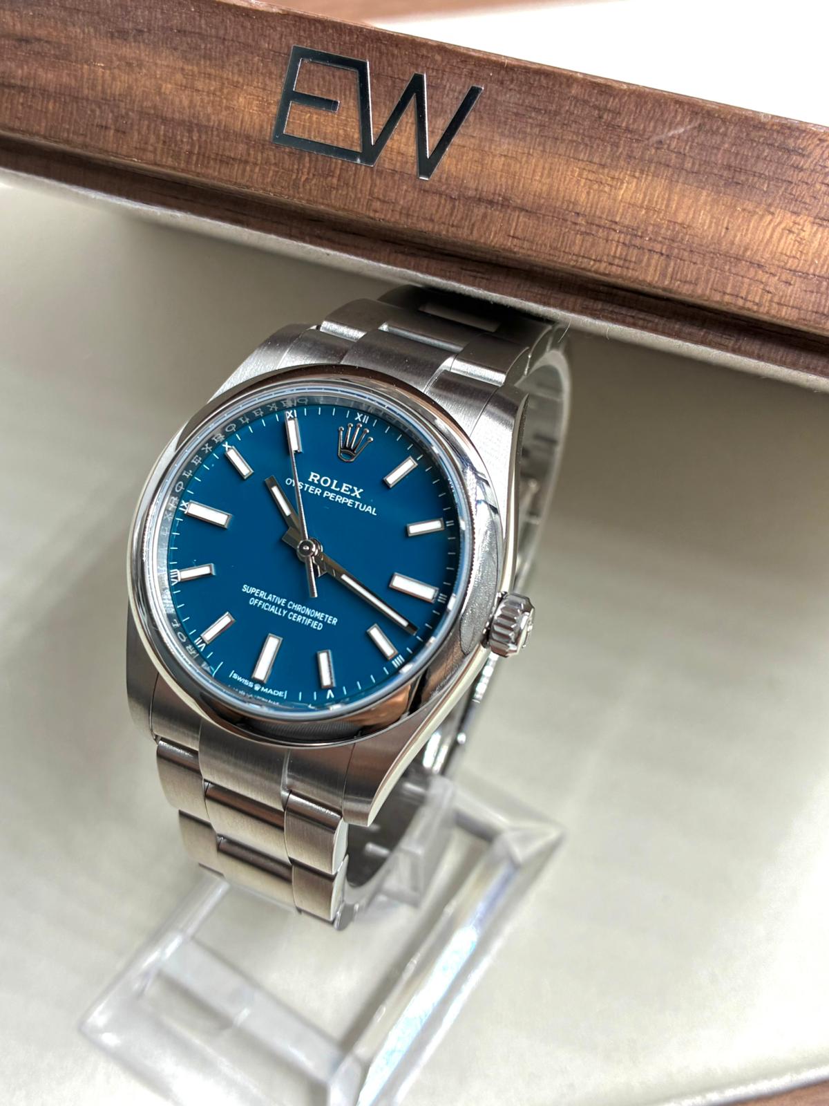 Rolex Oyster Perpetual 34 124200 NEW Blue Index 2026