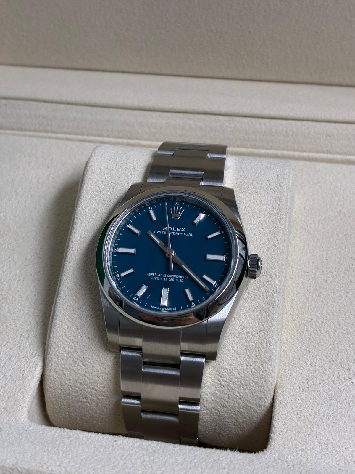 Rolex Oyster Perpetual 34 124200 NEW Blue Index 2026