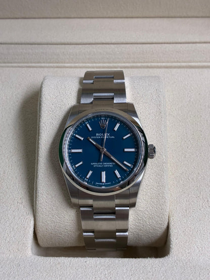 Rolex Oyster Perpetual 34 124200 NEW Blue Index 2026