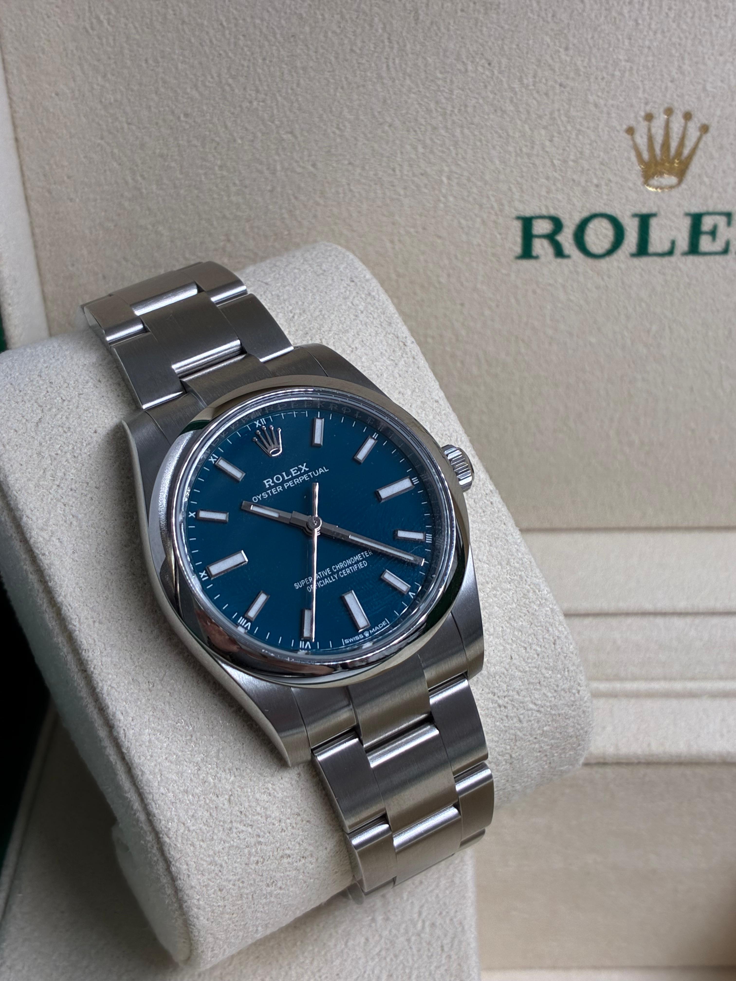 Rolex Oyster Perpetual 34 124200 NEW Blue Index 2026