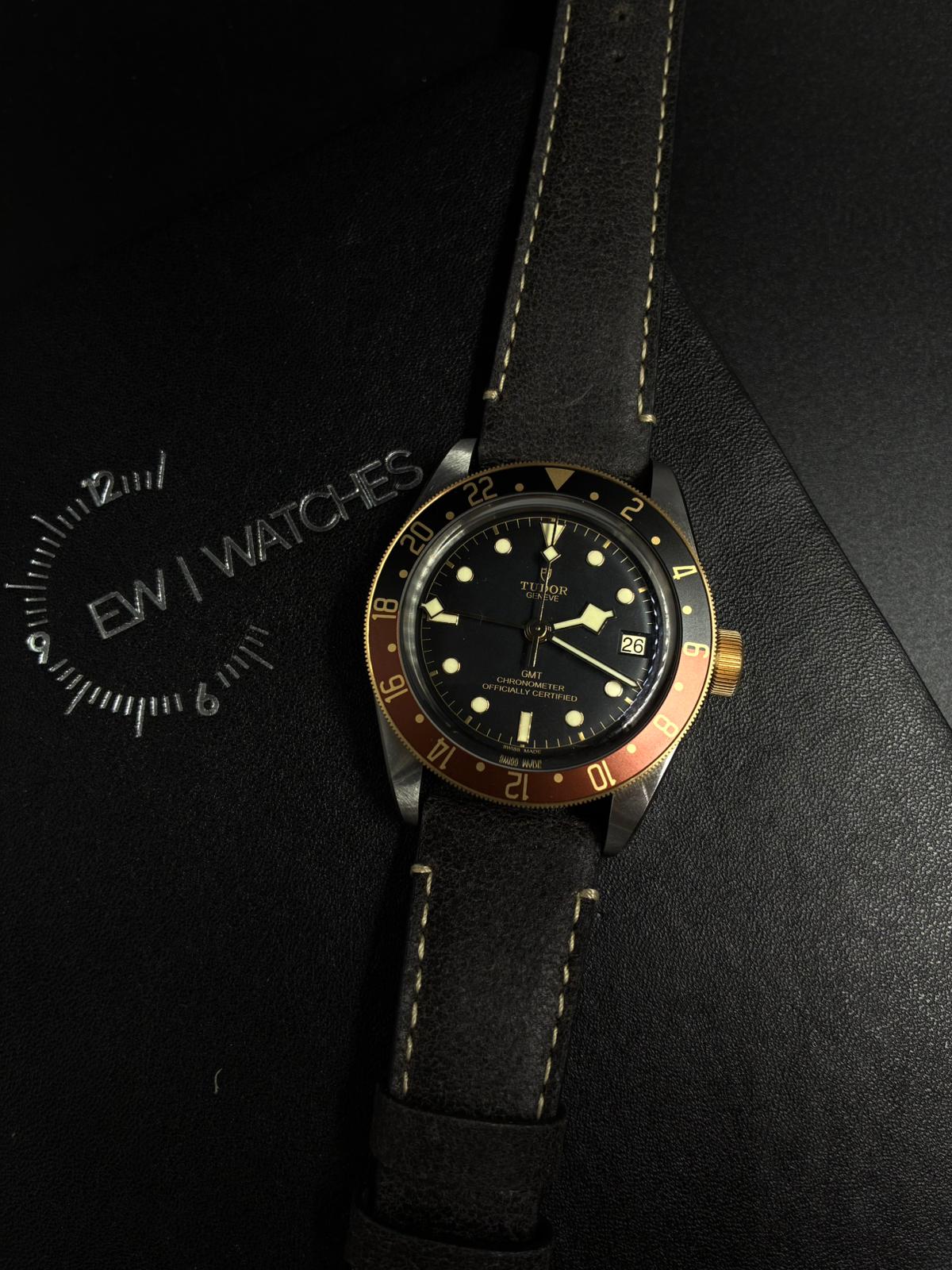 Tudor Black Bay GMT41mm 79833Mn-0003 Leather Strap 2024
