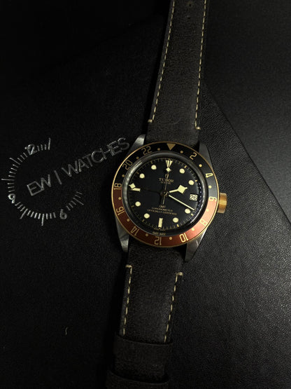 Tudor Black Bay GMT41mm 79833Mn-0003 Leather Strap 2024