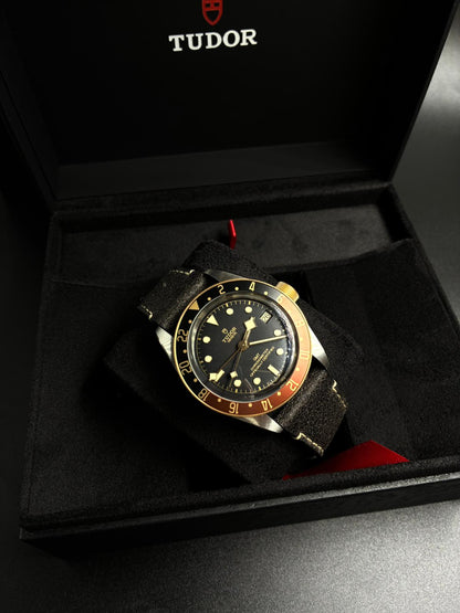 Tudor Black Bay GMT41mm 79833Mn-0003 Leather Strap 2024