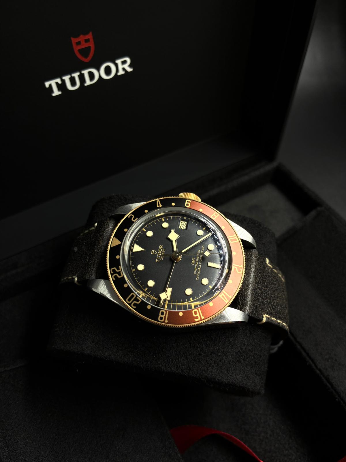 Tudor Black Bay GMT41mm 79833Mn-0003 Leather Strap 2024