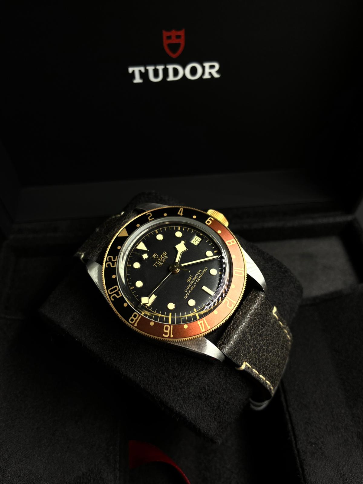 Tudor Black Bay GMT41mm 79833Mn-0003 Leather Strap 2024