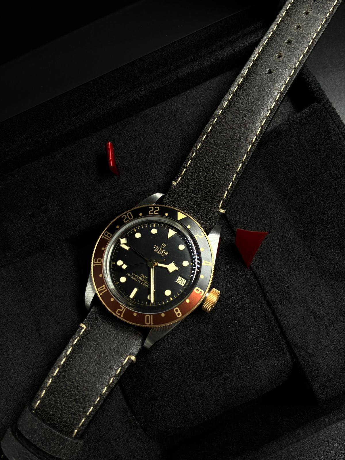 Tudor Black Bay GMT41mm 79833Mn-0003 Leather Strap 2024