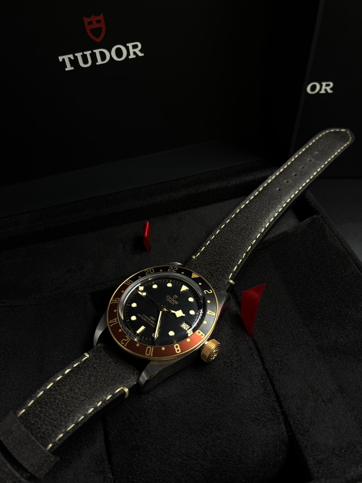 Tudor Black Bay GMT41mm 79833Mn-0003 Leather Strap 2024