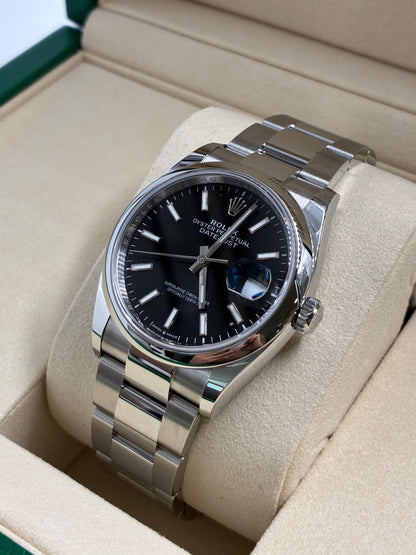 Rolex Datejust 36 126200 Black Index Oyster 2026