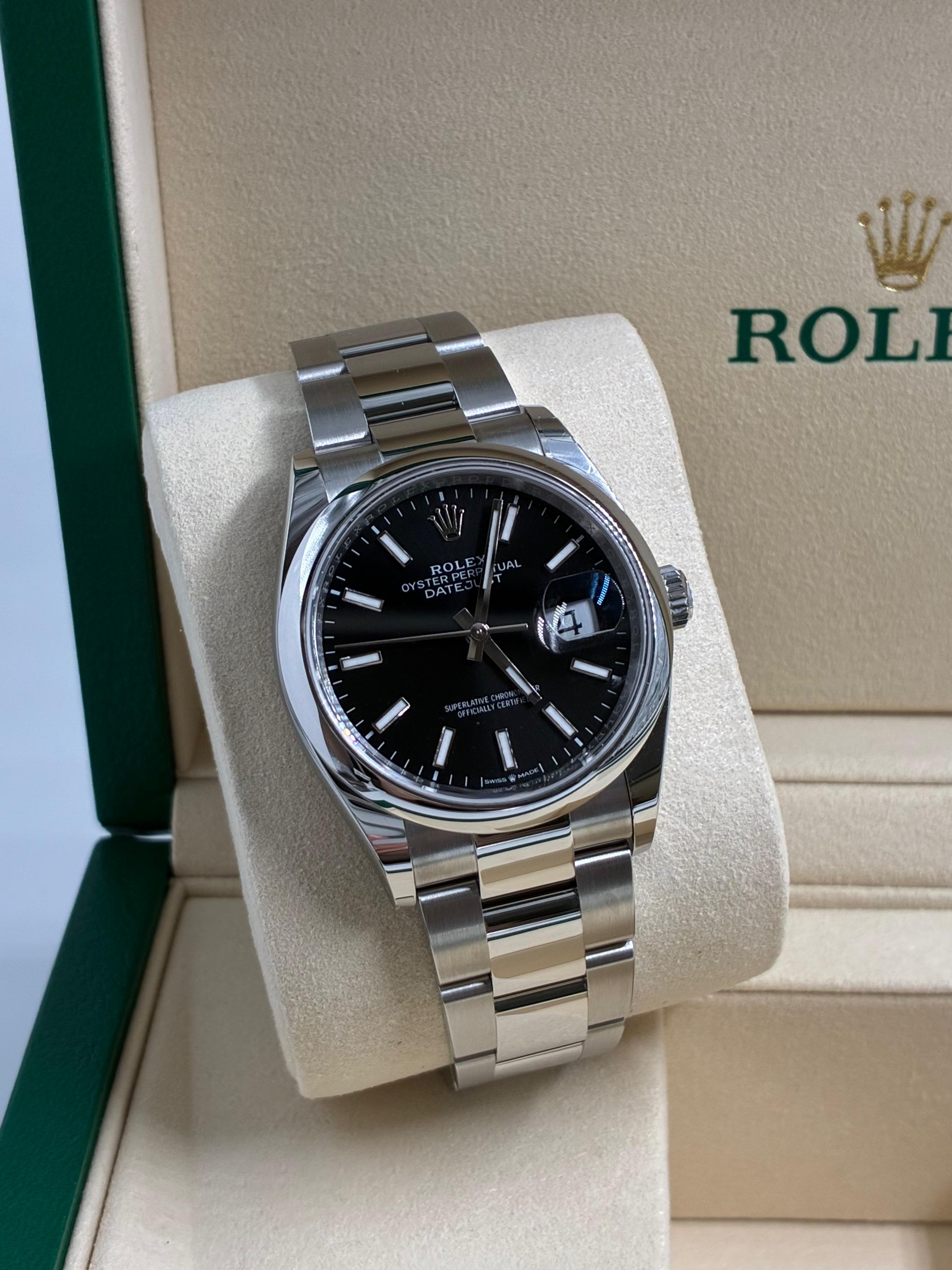 Rolex Datejust 36 126200 Black Index Oyster 2026