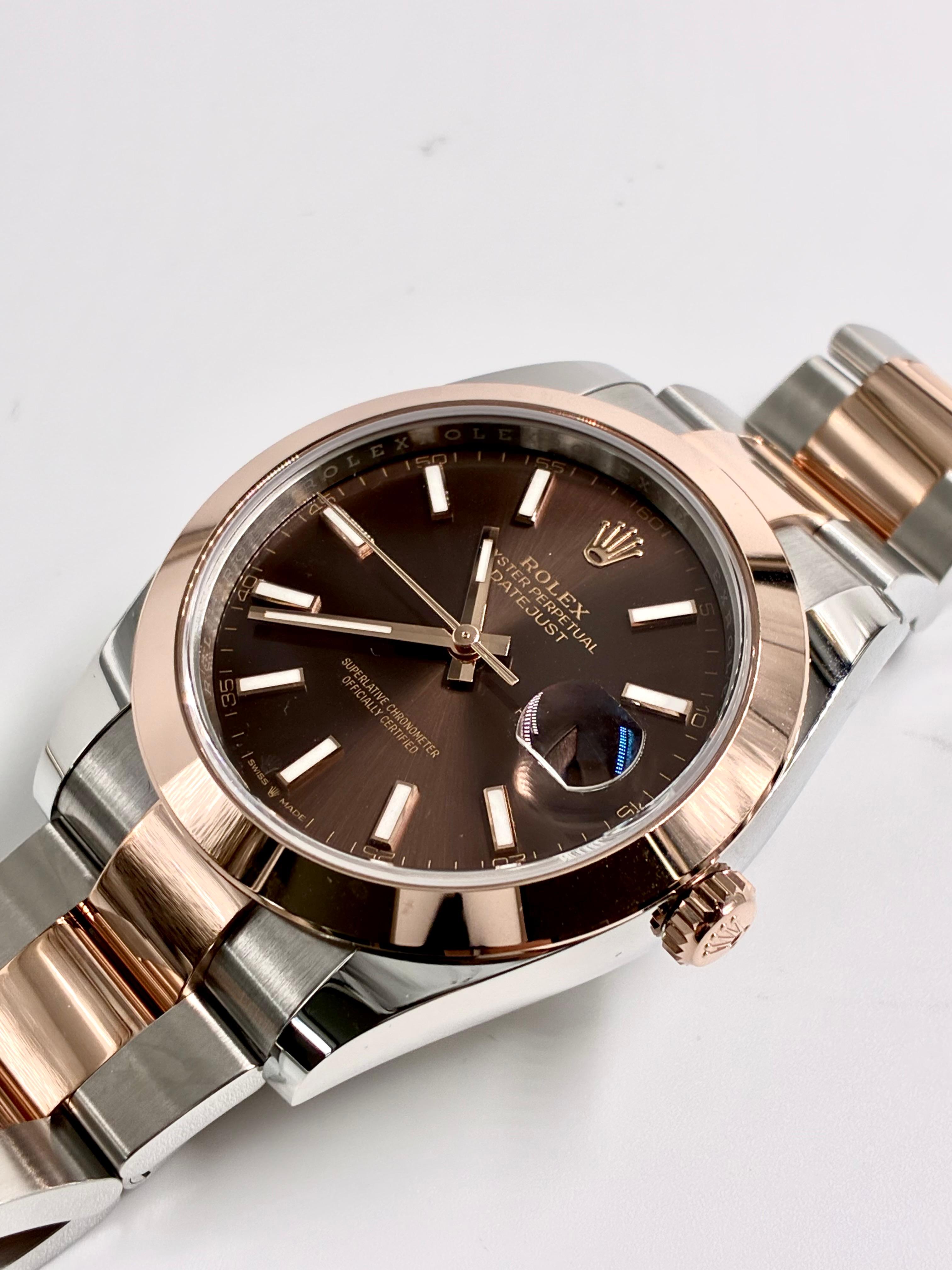 Rolex Datejust 41 126301 Chocolate Index Oyster 2026