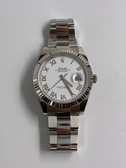 Rolex Datejust 41 126334 White Roman Oyster 2025