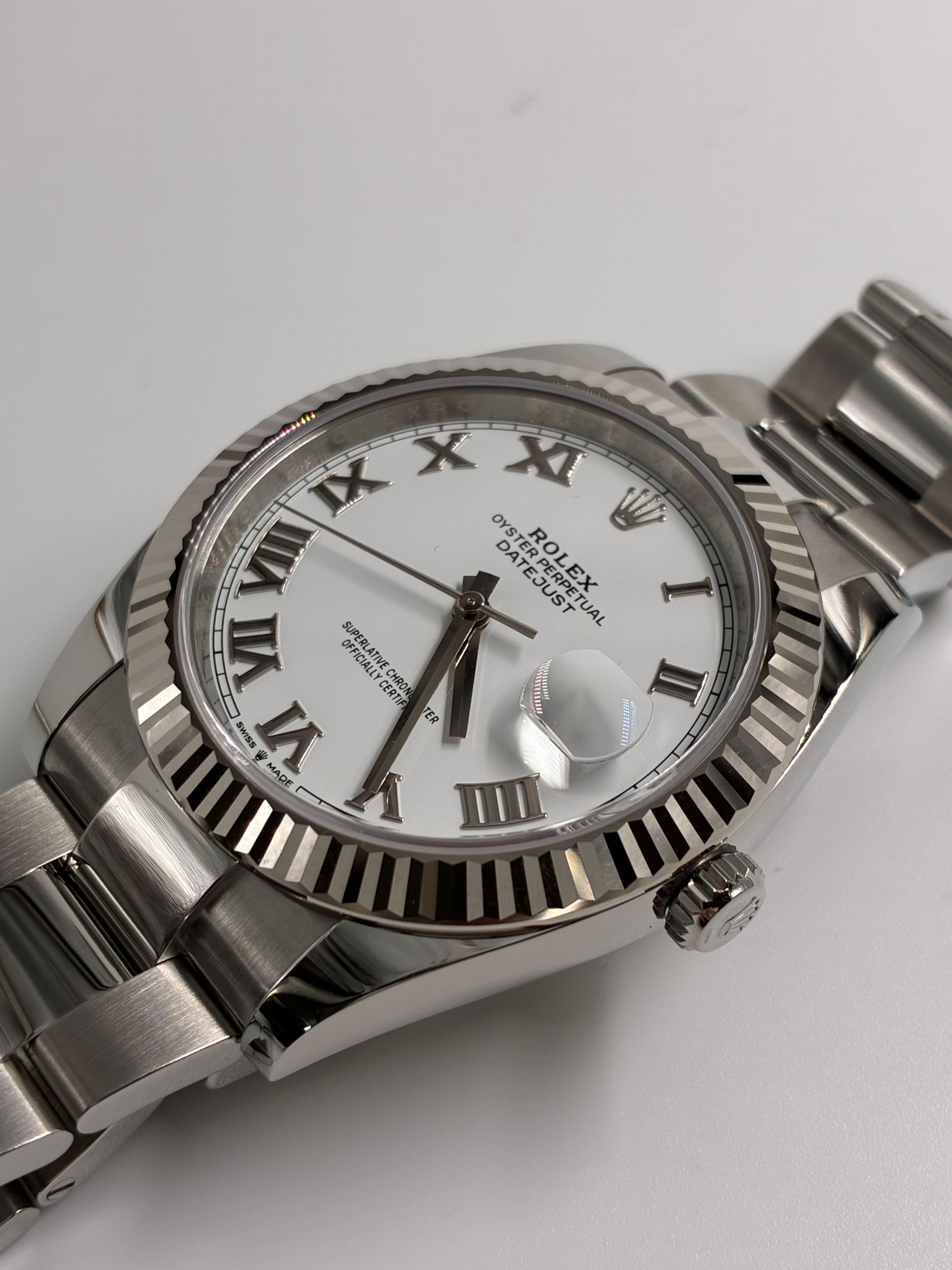 Rolex Datejust 41 126334 White Roman Oyster 2025
