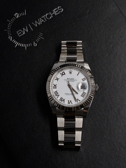 Rolex Datejust 41 126334 White Roman Oyster 2026