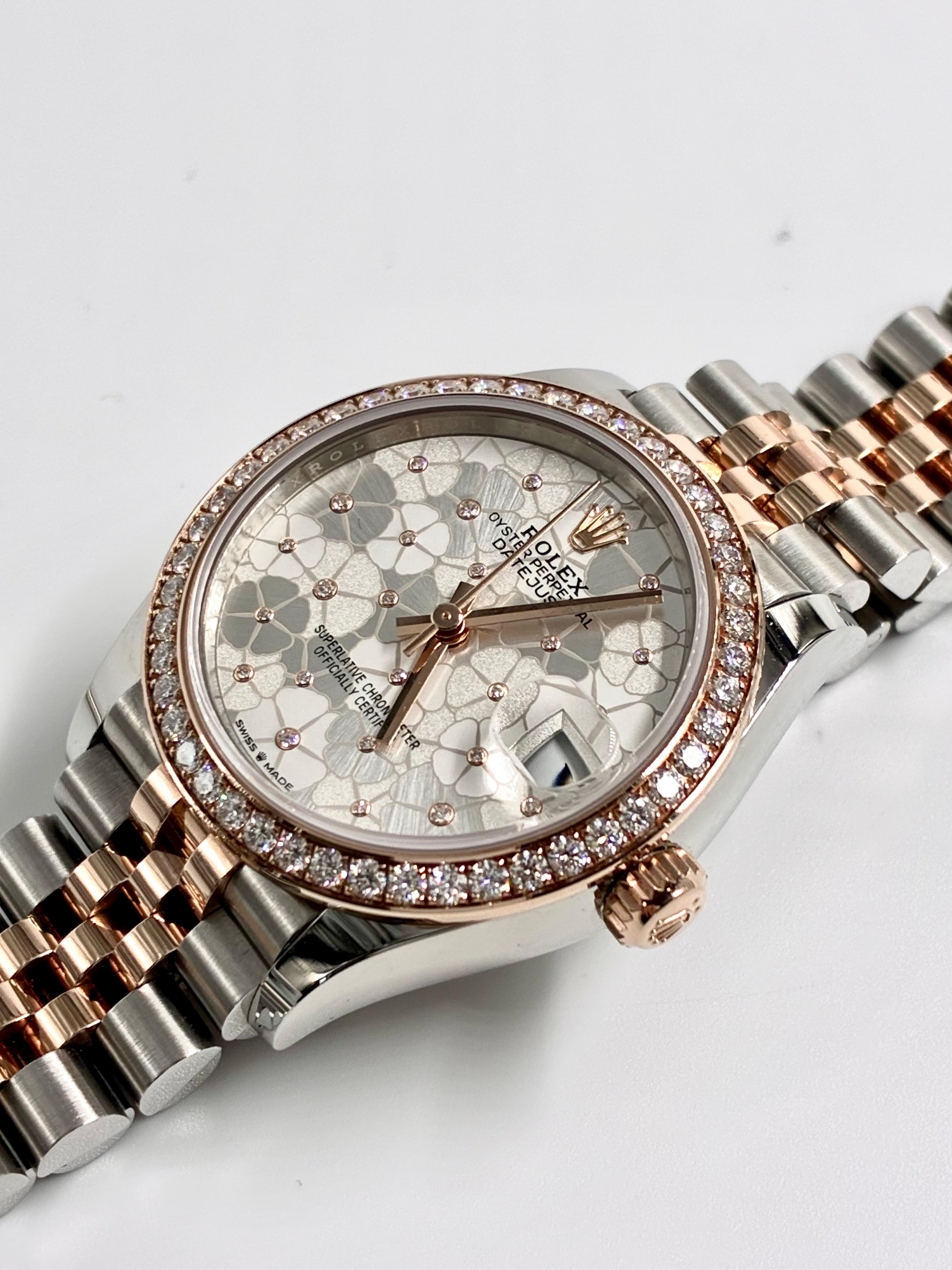 Rolex Datejust 31 278381RBR Silver Floral Flower Jubilee 2026