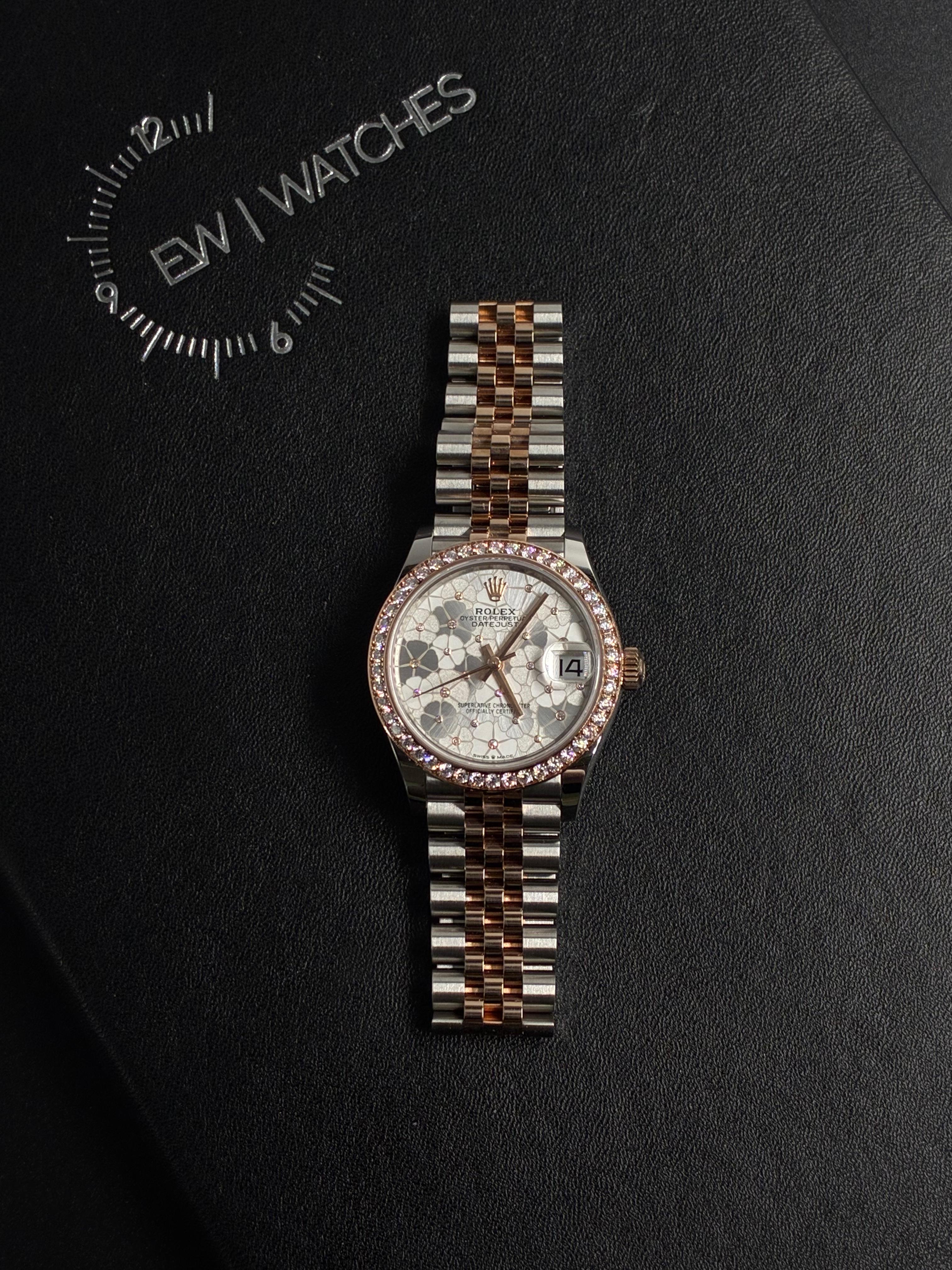 Rolex Datejust 31 278381RBR Silver Floral Flower Jubilee 2026