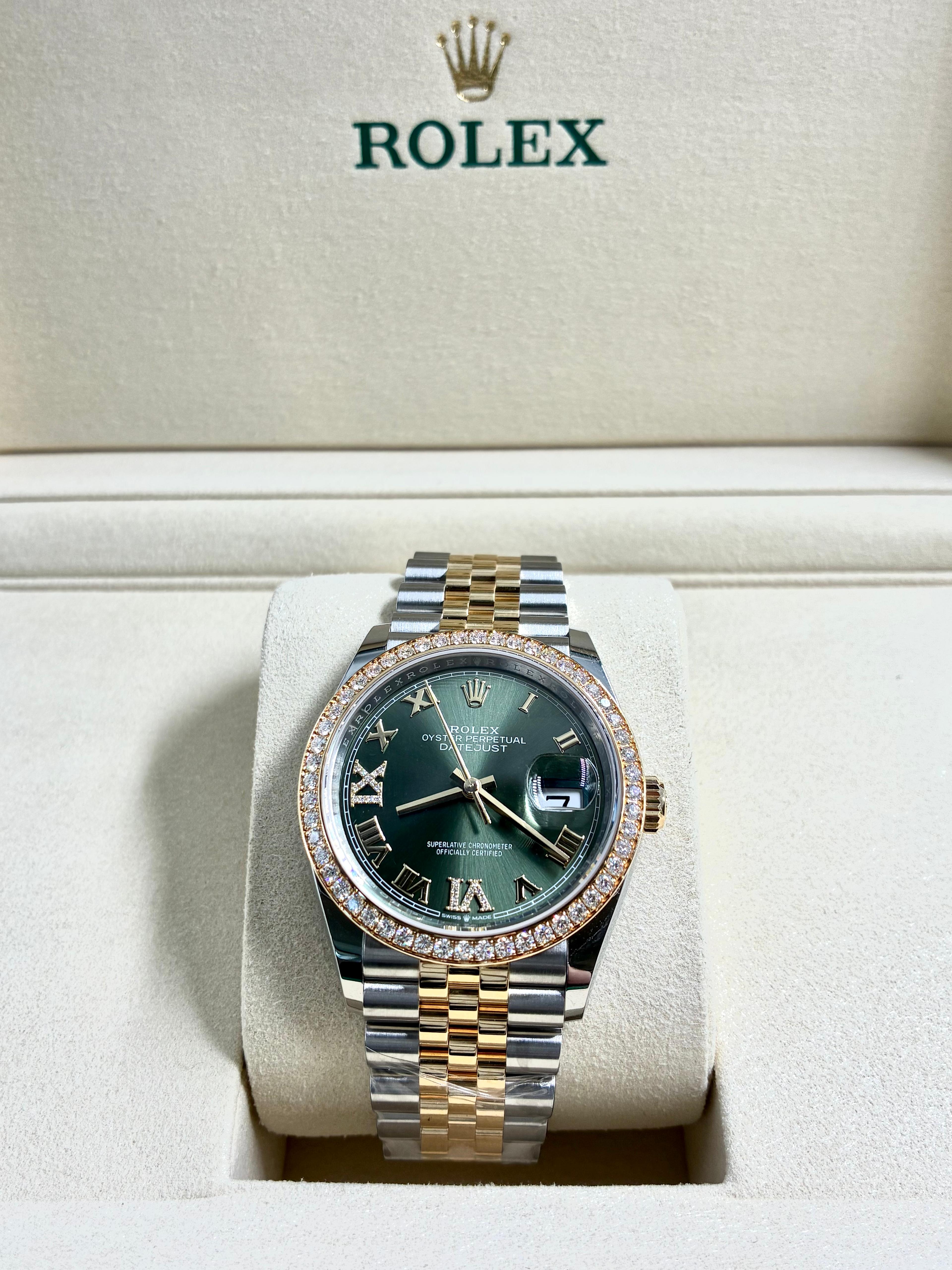 Rolex Datejust 36 126283RBR Green VIIX Jubilee 2024