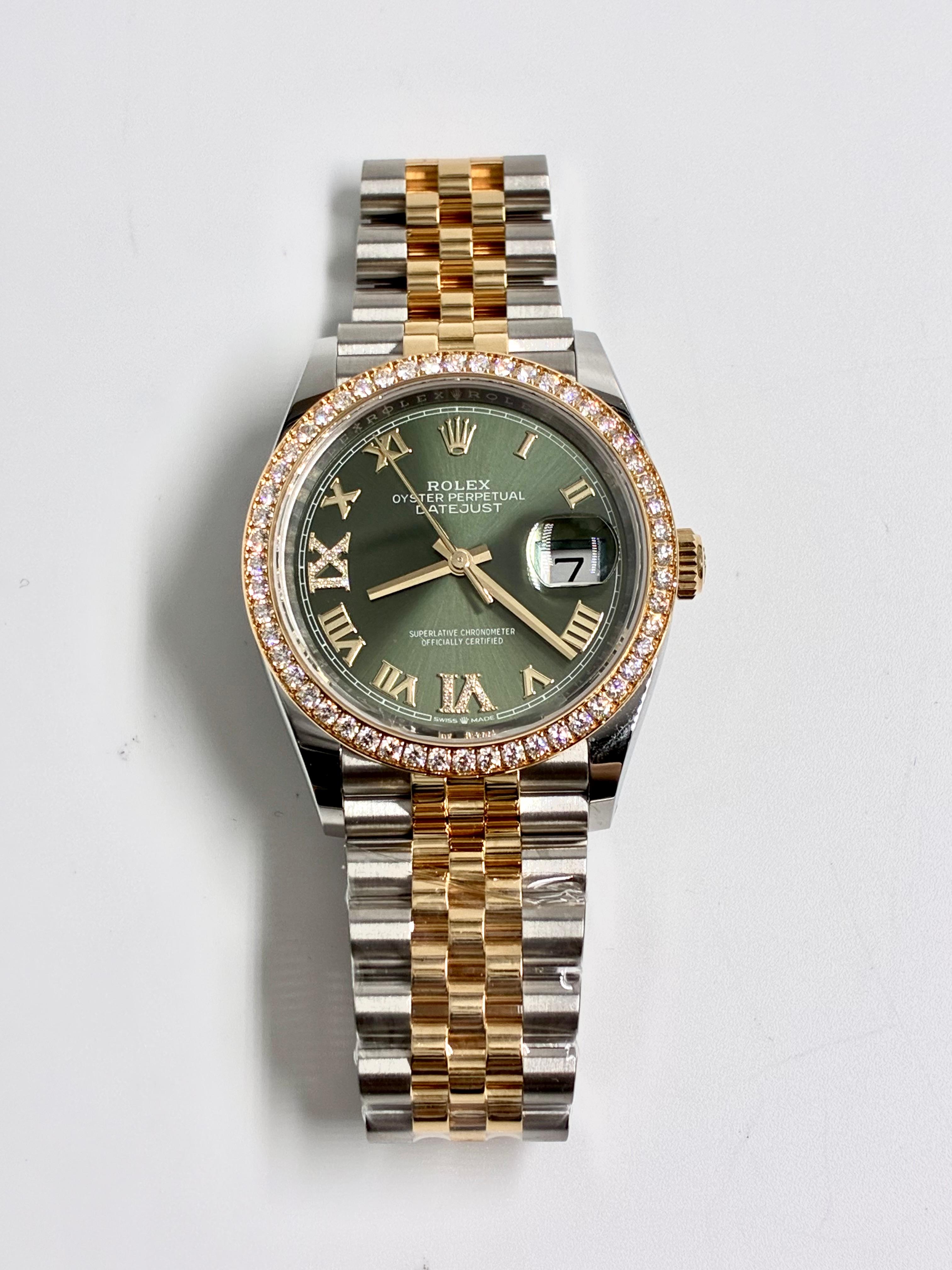 Rolex Datejust 36 126283RBR Green VIIX Jubilee 2024
