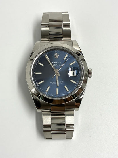 Rolex Datejust 41 126300 Blue Index Oyster 2025