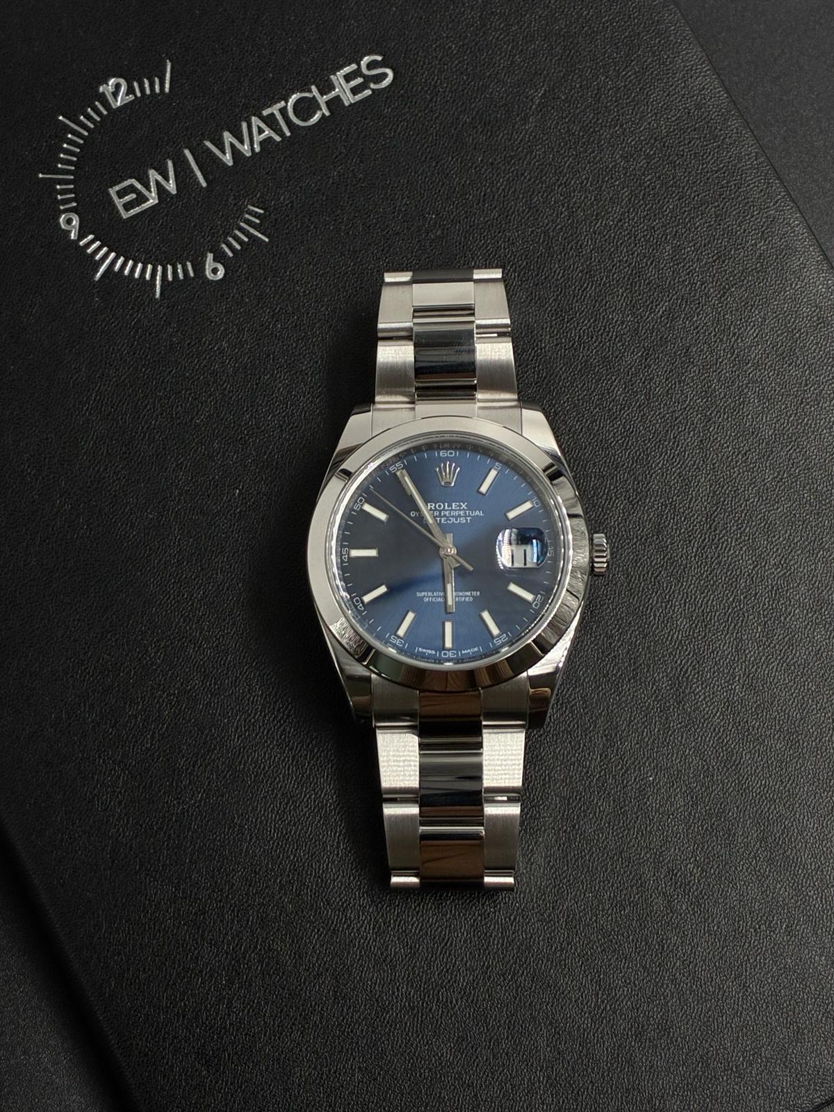 Rolex Datejust 41 126300 Blue Index Oyster 2026