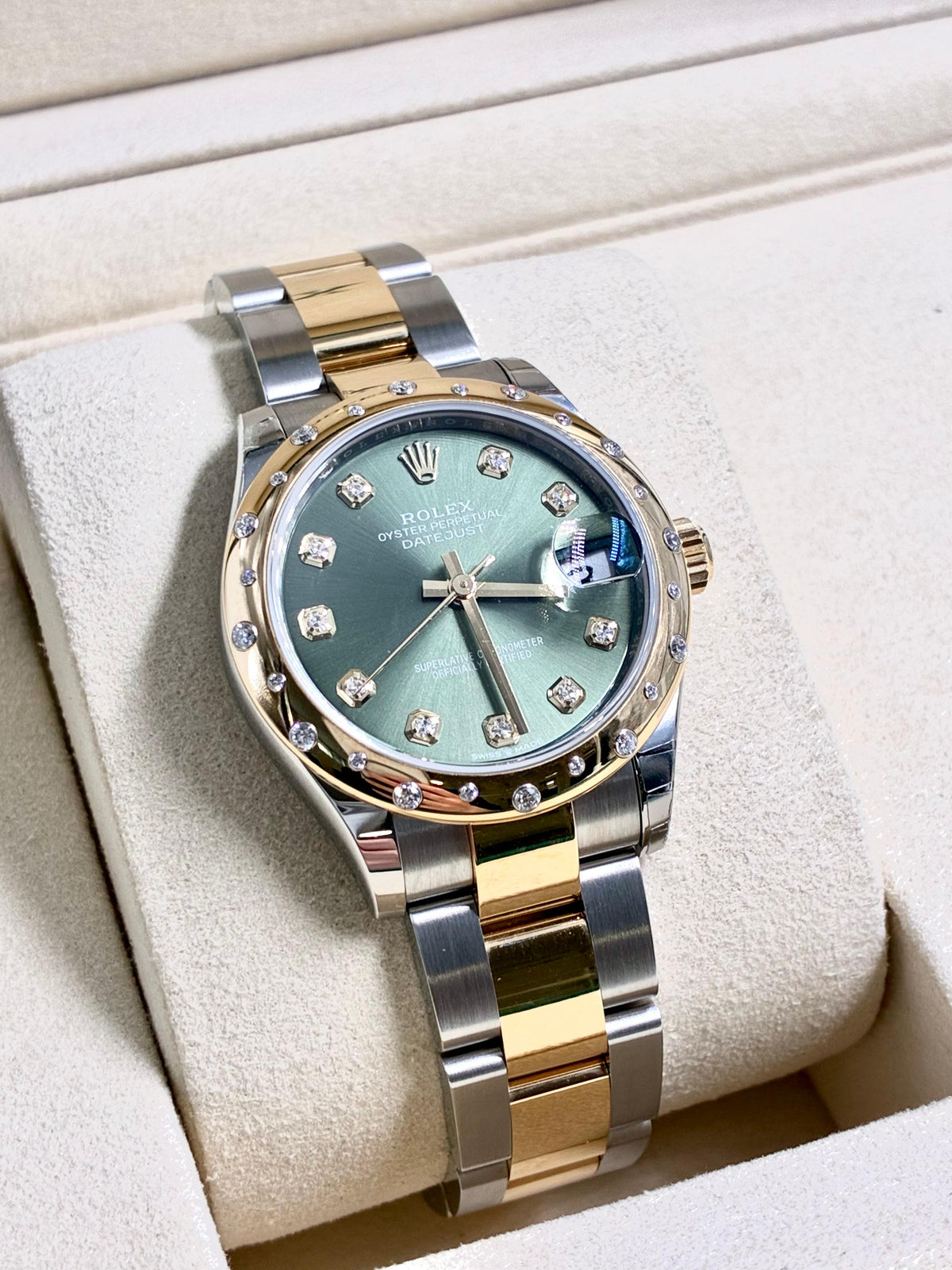 Rolex Datejust 31 278343RBR Green Diamonds Oyster 2026