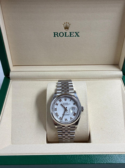 Rolex Datejust 36 126200 White Roman Jubilee 2025