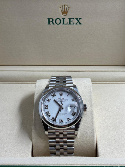 Rolex Datejust 36 126200 White Roman Jubilee 2025
