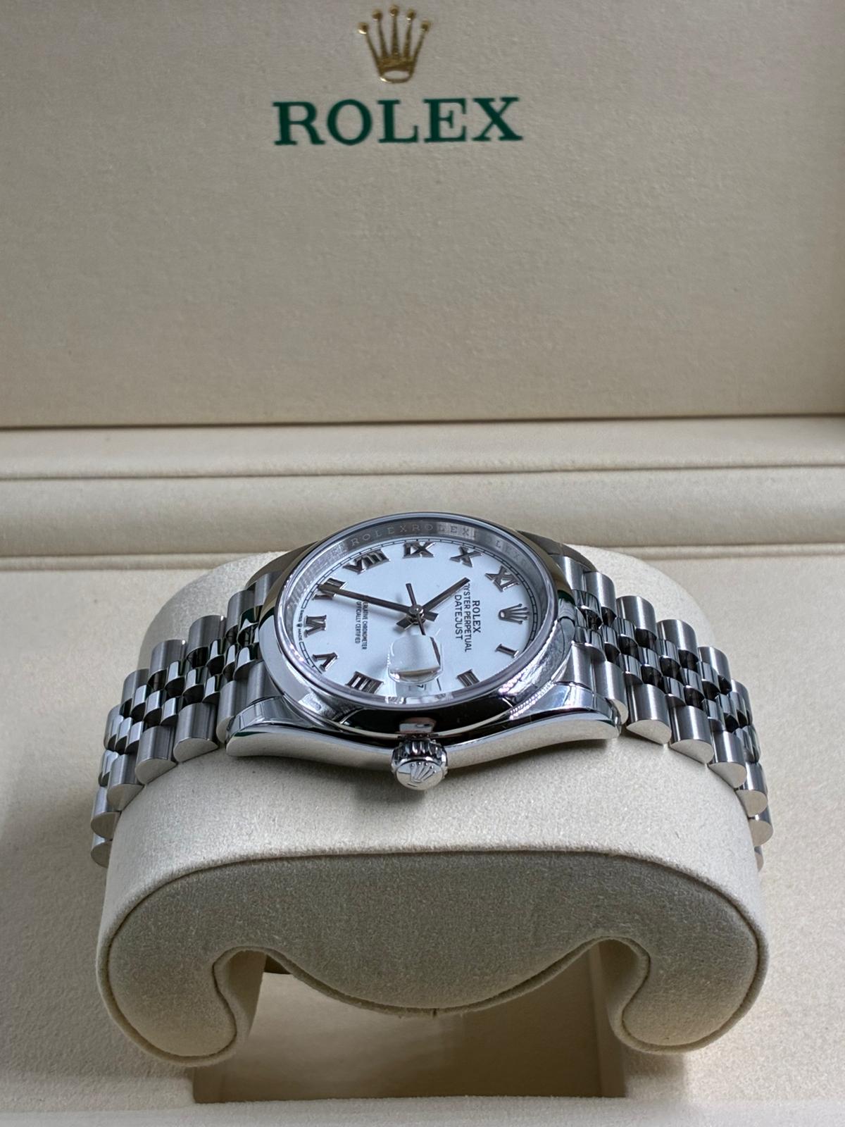 Rolex Datejust 36 126200 White Roman Jubilee 2025