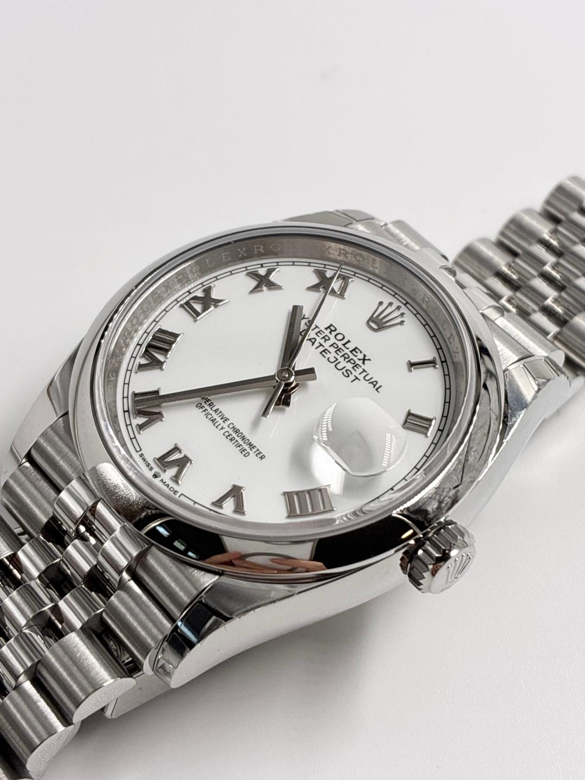 Rolex Datejust 36 126200 White Roman Jubilee 2025