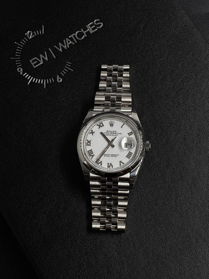 Rolex Datejust 36 126200 White Roman Jubilee 2025