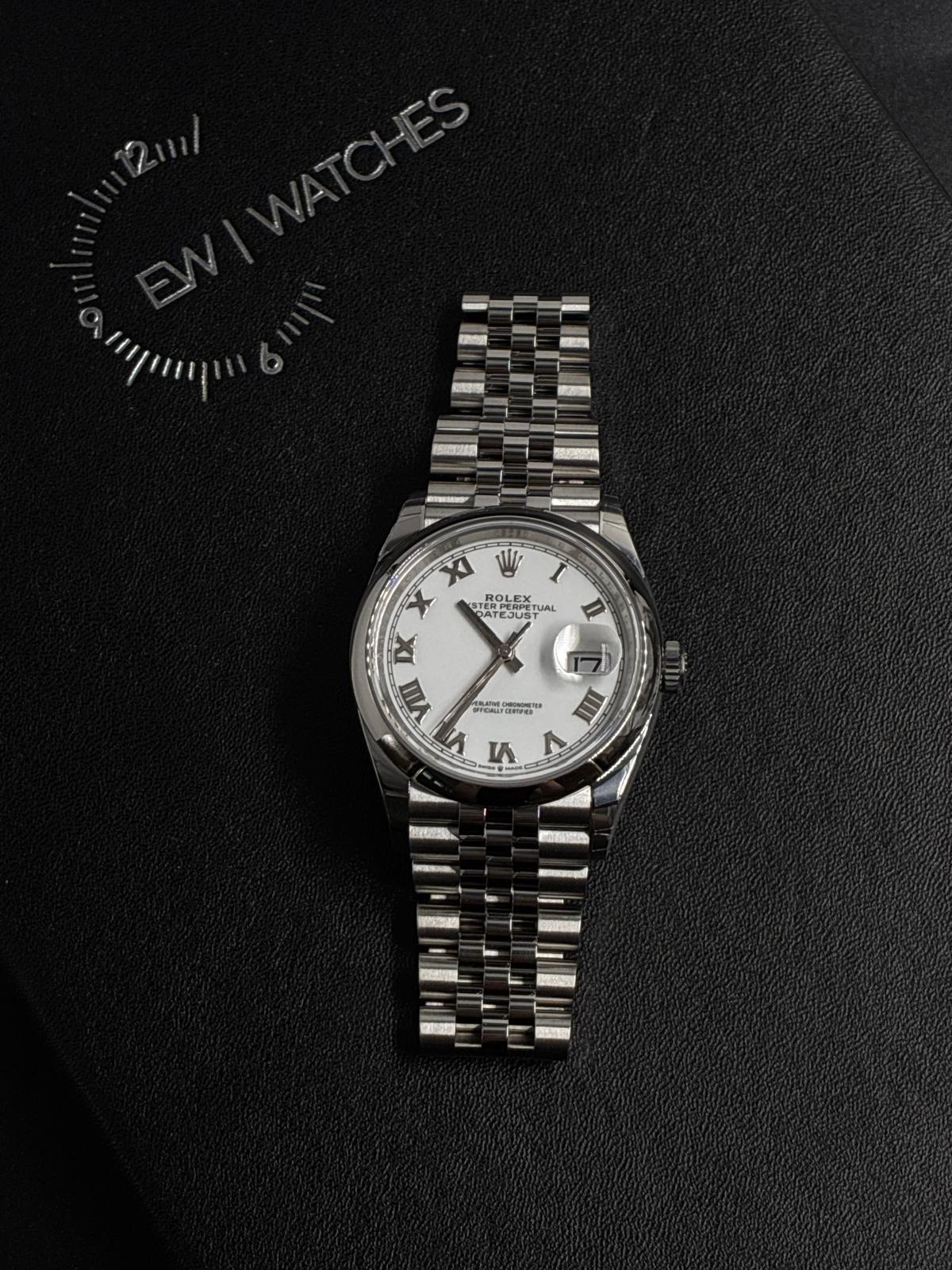 Rolex Datejust 36 126200 White Roman Jubilee 2026