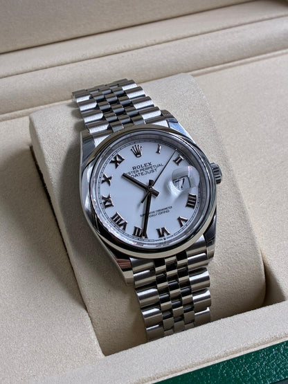 Rolex Datejust 36 126200 White Roman Jubilee 2026
