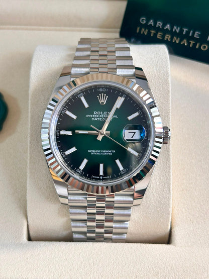 Rolex Datejust 41 126334 Ombre Green Index Jubilee 2026