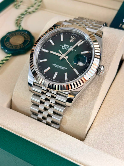 Rolex Datejust 41 126334 Ombre Green Index Jubilee 2026