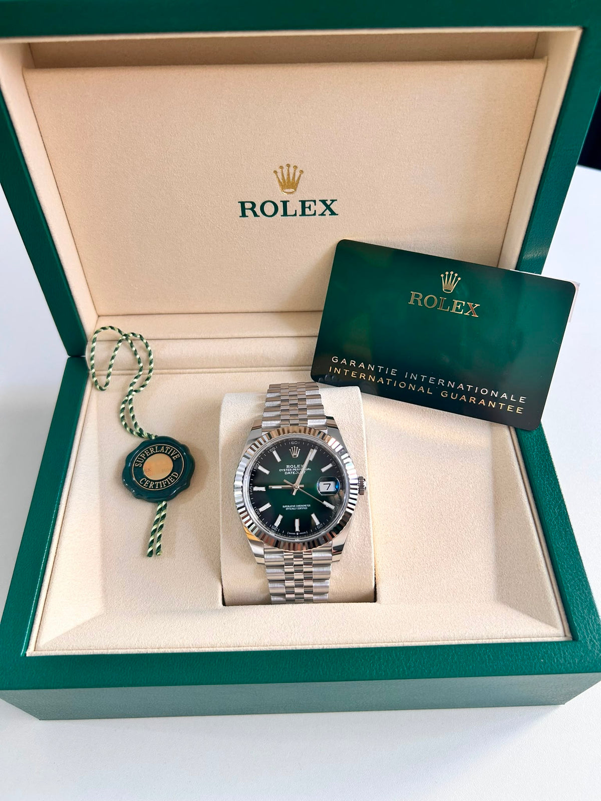 Rolex Datejust 41 126334 Ombre Green Index Jubilee 2026