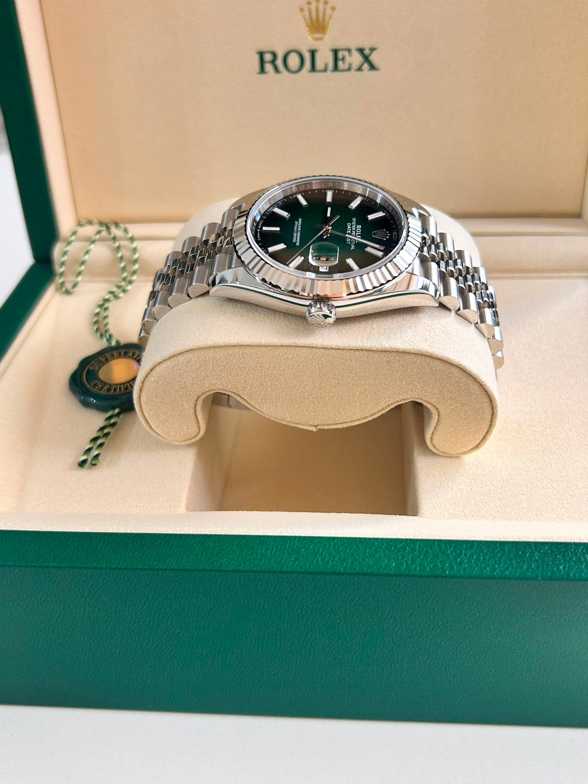 Rolex Datejust 41 126334 Ombre Green Index Jubilee 2026