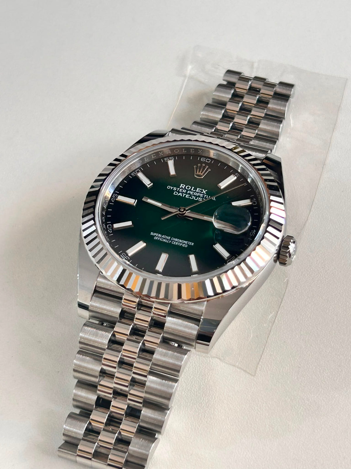 Rolex Datejust 41 126334 Ombre Green Index Jubilee 2026
