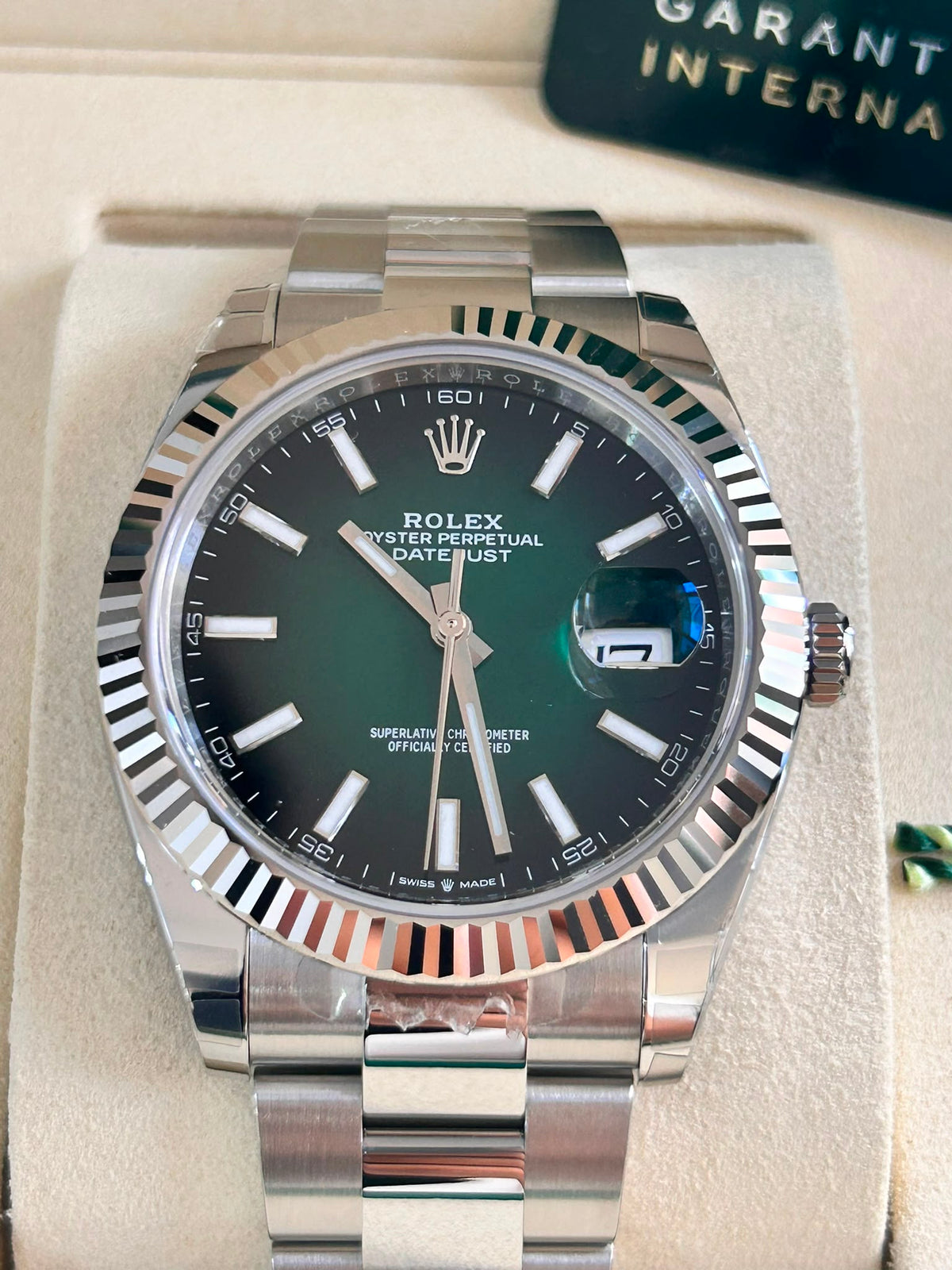 Rolex Datejust 41 126334 Ombre Green Index Oyster 2026