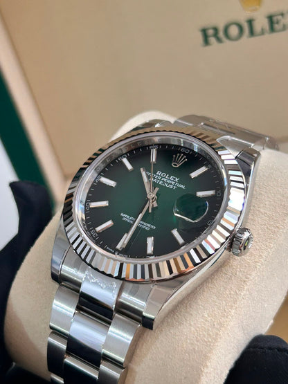 Rolex Datejust 41 126334 Ombre Green Index Oyster 2026