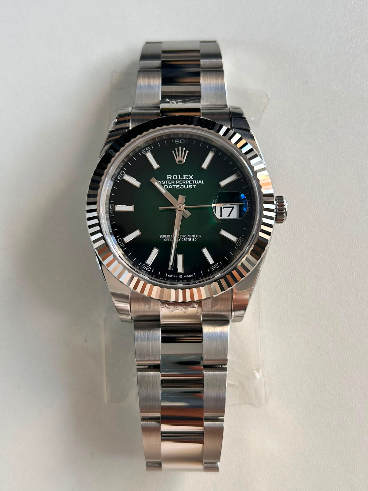 Rolex Datejust 41 126334 Ombre Green Index Oyster 2026