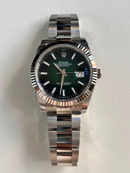 Rolex Datejust 41 126334 Ombre Green Index Oyster 2026