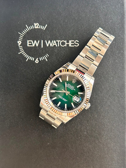 Rolex Datejust 41 126334 Ombre Green Index Oyster 2026