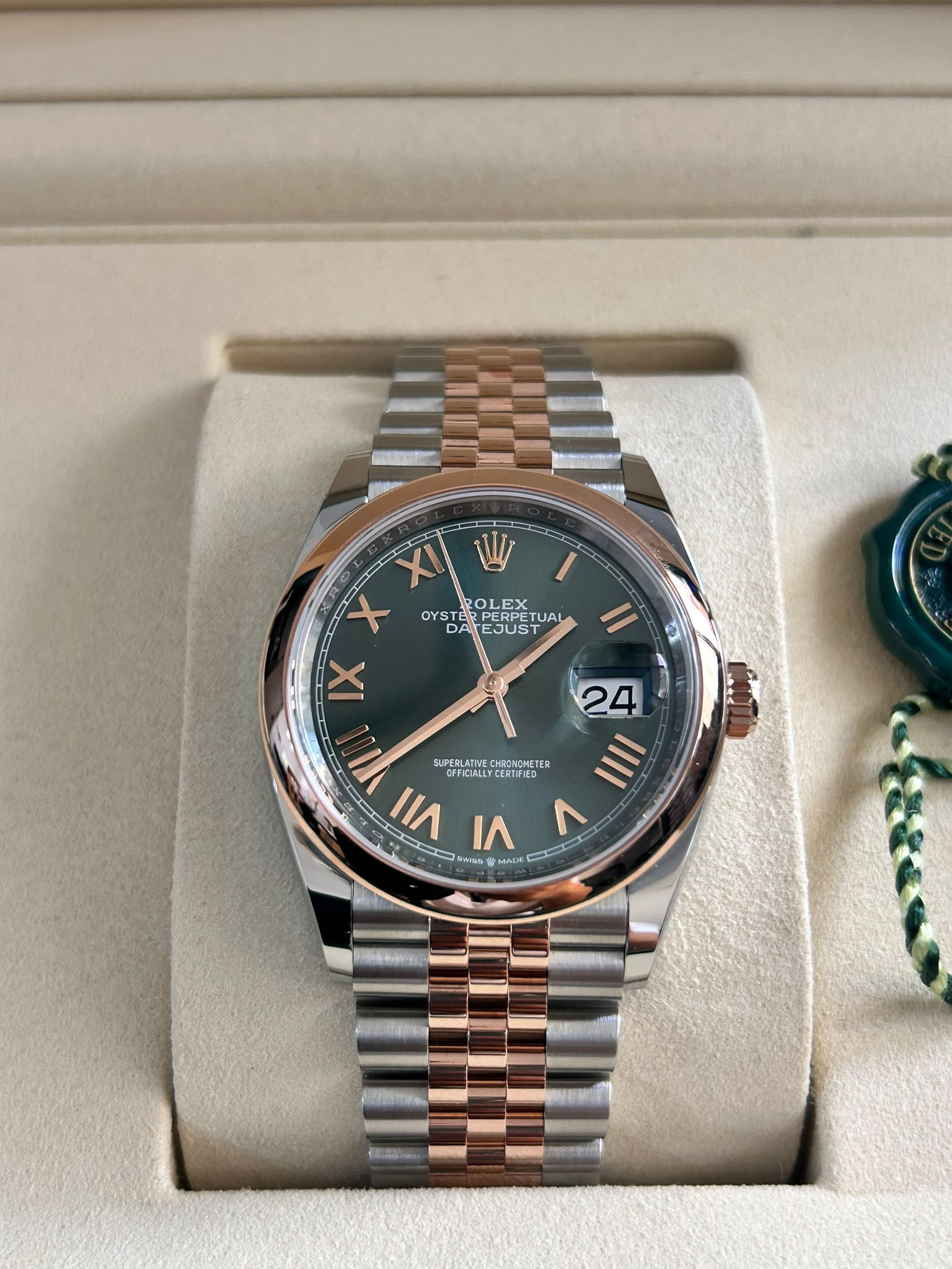 Rolex Datejust 36 126201 New Green Roman Jubilee 2026