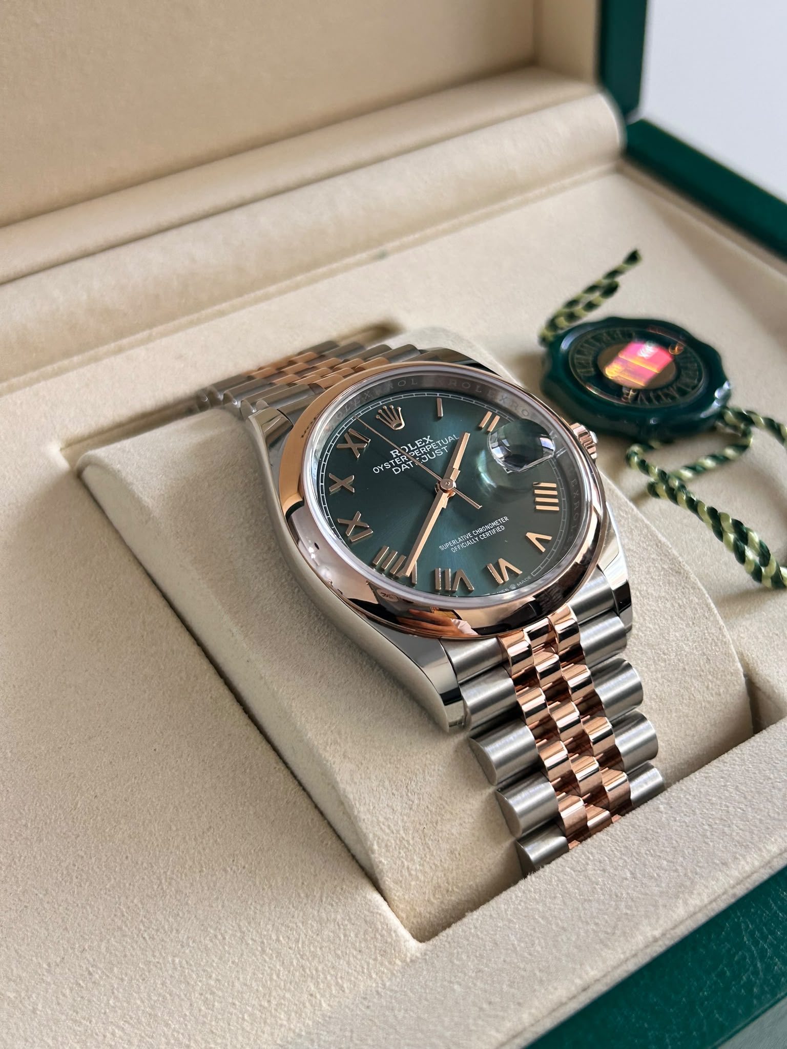 Rolex Datejust 36 126201 New Green Roman Jubilee 2026