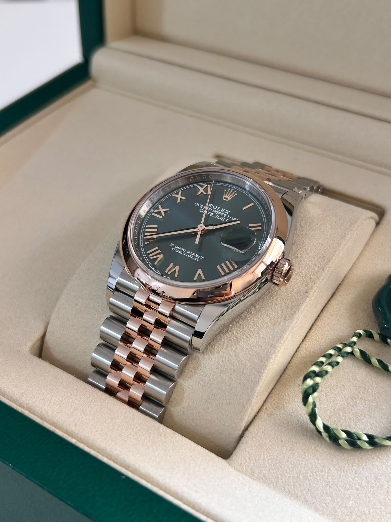 Rolex Datejust 36 126201 New Green Roman Jubilee 2026