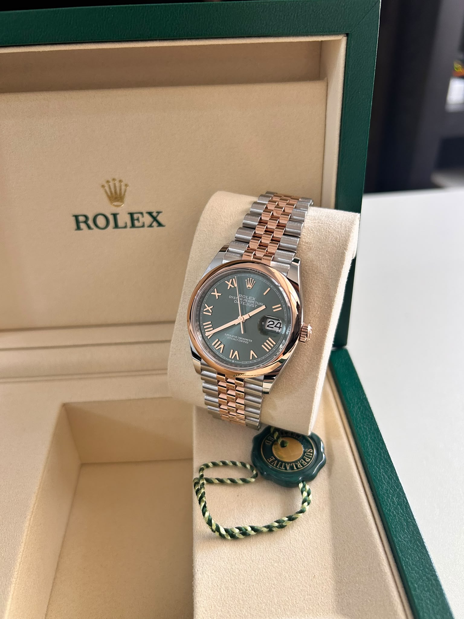 Rolex Datejust 36 126201 New Green Roman Jubilee 2026