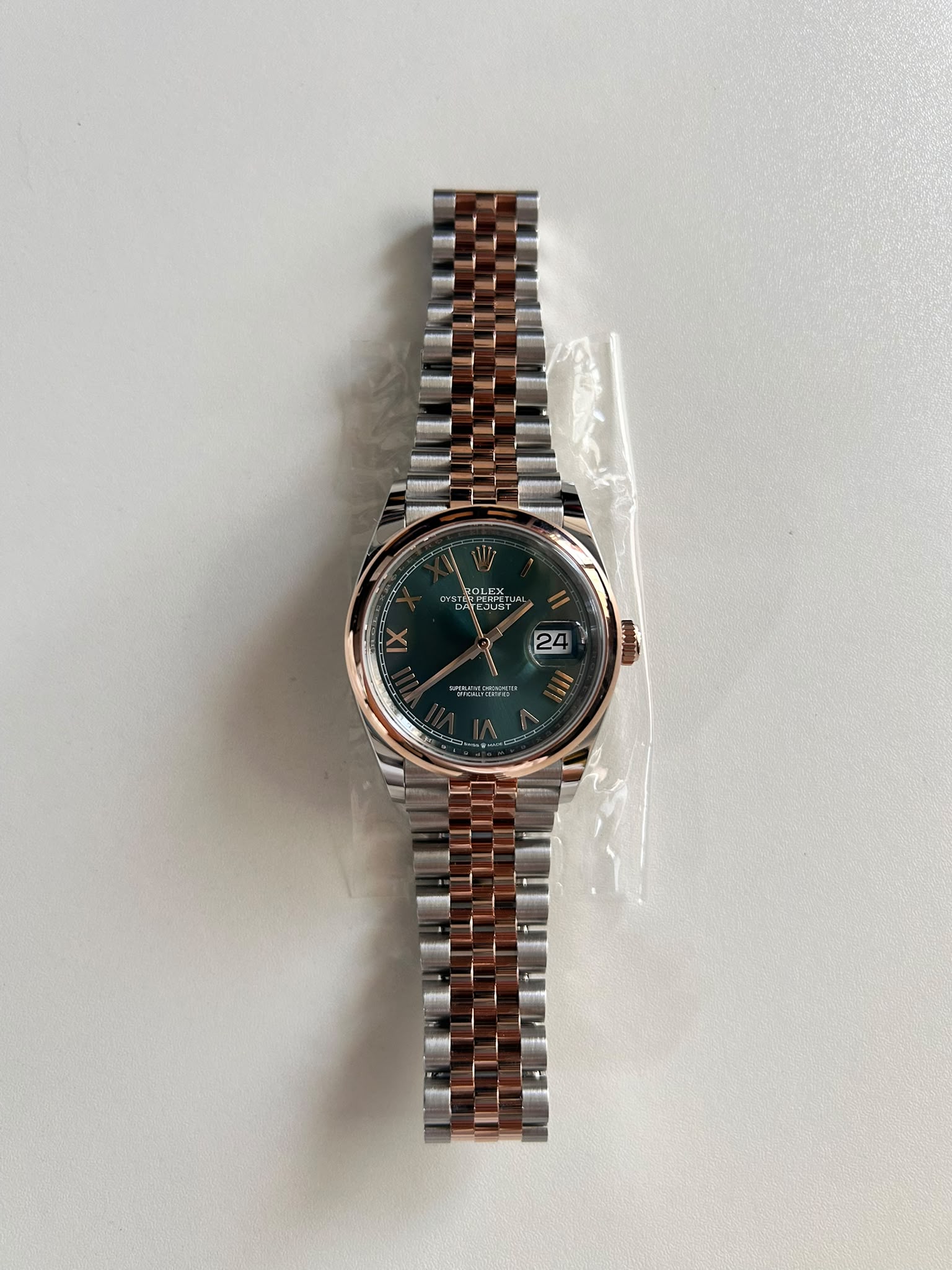 Rolex Datejust 36 126201 New Green Roman Jubilee 2026