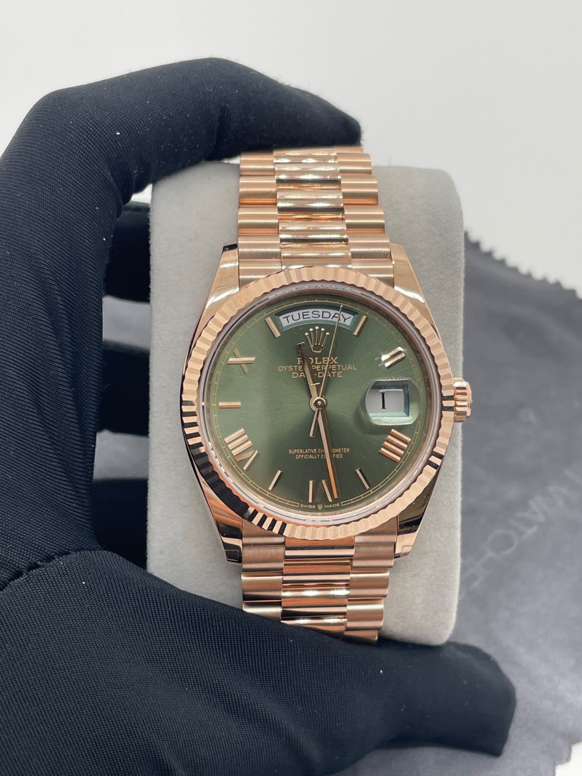 Rolex Day-Date 36 128235 GREEN ROMAN 2026