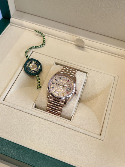 Rolex Day-Date 36MM 128235A Pave 2026